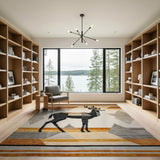 Geometric Antelope Southwestern Area Rug