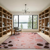 Pink Cow Spot Area Rug