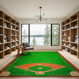 Vintage Baseball Field Area Rug