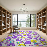 Playful ABC Letters Numbers Kids Rug
