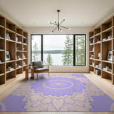 Floral Vintage Purple Mandala Floral Area Rug