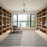 Grey Geometric Woven Area Rug