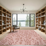 Pink Leopard Spot Area Rug