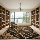 Dinosaur Fossil Dig Site Kids Area Rug