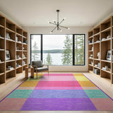 Vibrant Patchwork Multi-Color Area Rug