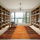 Burnt Orange Heritage Tribal Area Rug