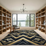Eagle Summit Heritage Tribal Gold Rug