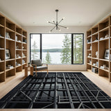 Geometric Scaffold Tower Area Rug