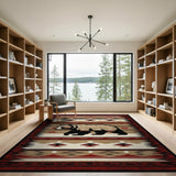 Southwestern Black Bear Area Rug