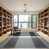 Bold Striped Black and White Bold Black White Striped Area Rug