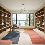 Abstract Shapes Area Rug in Neutral Tones
