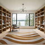 Wavy Abstract Area Beige Wavy Abstract Area Rug
