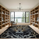 Tribal Leopard Gaze Area Rug