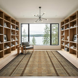 Heritage Tribal Brown Tan Woven Area Rug