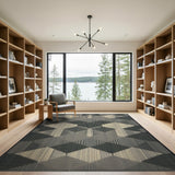 Geometric Modern Black and White Modern Black White Geometric Area Rug