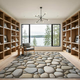 Pebble Beach Grey Area Rug