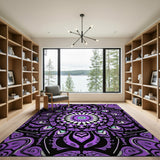 Heritage Tribal Purple Mandala Heritage Tribal Area Rug