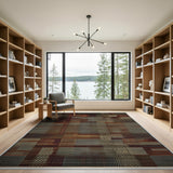 Abstract Geometric Patchwork Area Rug