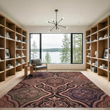 Ornate Quatrefoil Persian Area Rug