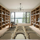 Moroccan Arched Lattice Area Rug