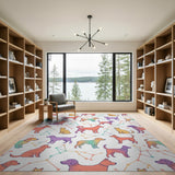 Rainbow Pets Constellation Kids Area Rug