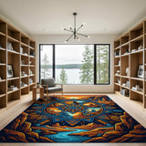 Monument Valley Mandala Sunset Area Rug