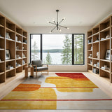 Multi-color and Patterns Geometric Modern Bold Geometric Abstract Multi-Color Area Rug