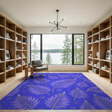 Purple Feather Star Boho Area Rug