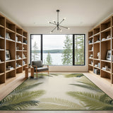 Coastal Palm Frond Area Rug