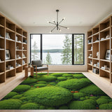 Vibrant Broccoli Cluster Area Rug