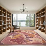 Pink Floral Vintage No. 8 Area Rug