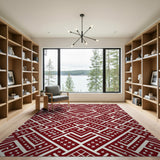 Heritage Tribal Red Heritage Tribal Geometric Area Rug
