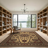 Ornate Persian Medallion Area Rug