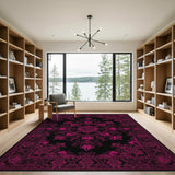 Traditional Persian Pink Traditional Persian Area Rug