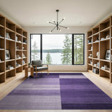 Purple Geometric Block Geometric Modern Area Rug