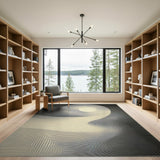 Hypnotic Lunar Swirl Area Rug