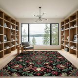 Intricate Multi-Color Persian Floral Area Rug