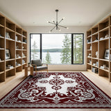 Ornate Red Persian Area Rug