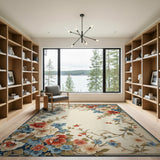 Vintage Floral Garland Area Rug