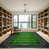 Soccer Field Turf Area Rug