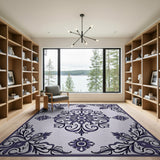 Purple Traditional Persian Medallion Rug