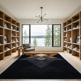 Geometric Bear Face Area Rug