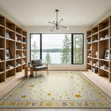 Starry Alphabet Kids Area Rug