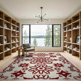 Traditional Persian Red Persian Floral Area Rug