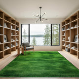 Lush Green Shag Area Rug