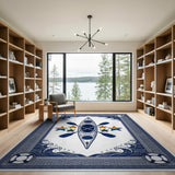 Rainbow Kayak Coastal Area Rug