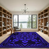 Purple Purple Mandala Persian Area Rug