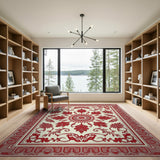 Ornate Red Persian Medallion Rug