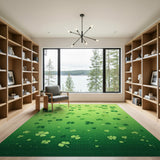 Shamrock Cascade Gradient Green Area Rug