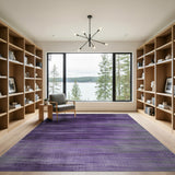 Purple Abstract Streak Area Rug